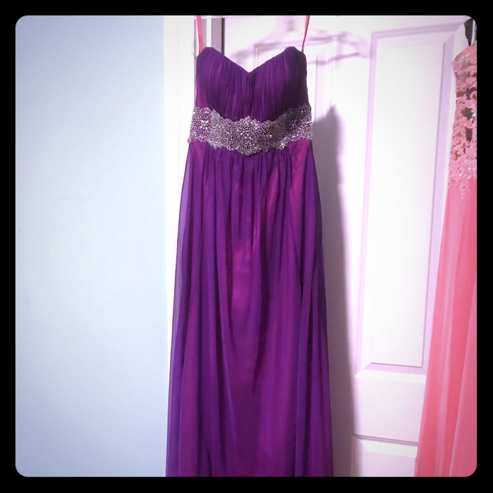 FLIRT - Purple / Pink Chiffon Gown